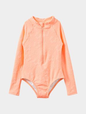 Cotton On Kids GIRL Orange Lydia One Piece Swimsuit