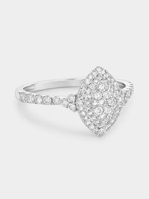 White Gold 0.5ct Lab Grown Diamond Royal Marquise Ring