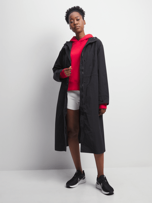 Womens TS Longer Length Black Anorak