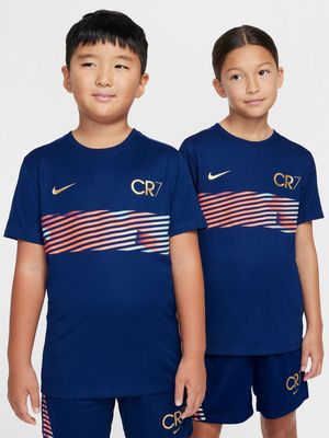 Youth Nike Dri-Fit CR7 Academy 23 Blue/Void Tee