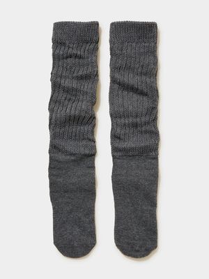 Women's Cotton On Charcoal 90 S Scrunch Socks