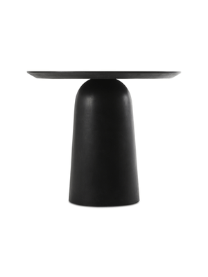 Chaplin Dining Table Round Concrete Black 90cm