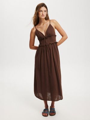 Women's Cotton On Brown Blair Maxi Dress