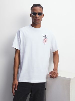 Redbat Men's White Relaxed T-Shirt