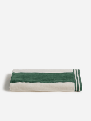 Jet Home Dark Green/Milk Cabana Beach Towel