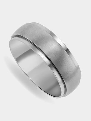 Stainless Steel Matt & Shiny Men's Ring