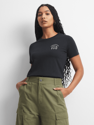 Converse Women's Forest Art Black T-Shirt