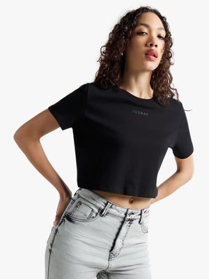 Redbat Classics Women's Black Cropped Top