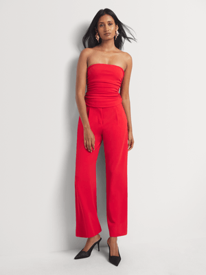 Ruched Combo Jumpsuit