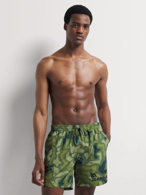 Men's Relay Jeans Green Swim Shorts