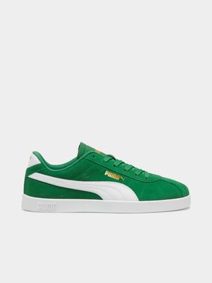 Mens Puma Club II Green/White Sneakers