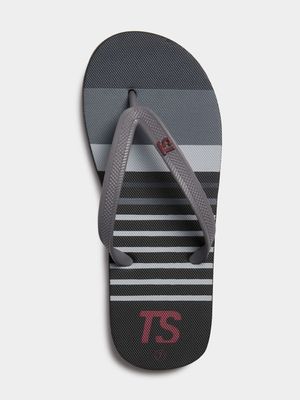 Mens TS Thin Stripes '23 Grey/Black Sandals