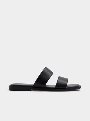 Women's Call It Spring Black Flat Sandals