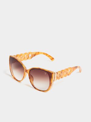 Chain Detail Cat-Eye Sunglasses