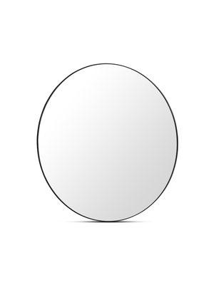 Round Wall Mirror Black