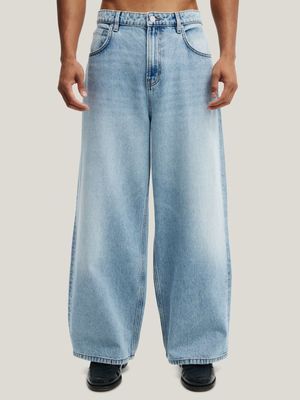 Men's Cotton On Blue Super Baggy Jeans