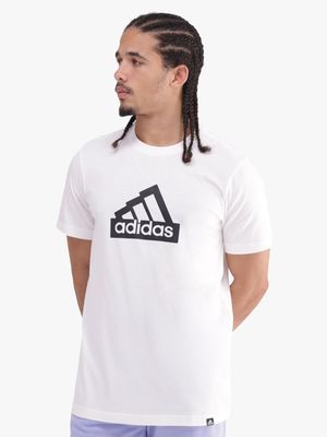 Mens adidas Mod Ess White Tee