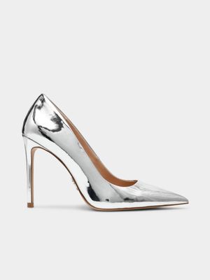 Women's Steve Madden Silver Eden Heels