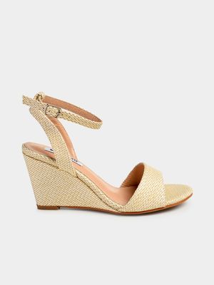 Women's Madison Natural Lakelynn Rafia Wedges