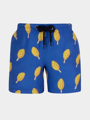 Kid's Granadilla Blue Lolly Cobalt Swim Shorts