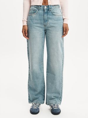 Women's Cotton On Blue Super Baggy Jeans