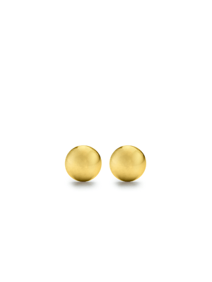 Yellow Gold,Classic 6mm Half Ball Studs