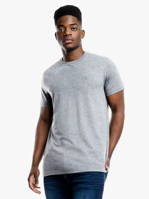 Men's Relay Jeans Exclusive Plain Crewneck Bsic Grey T-Shirt