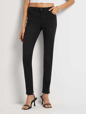 Women's Guess Black Power Skinny Low Rise Jeans