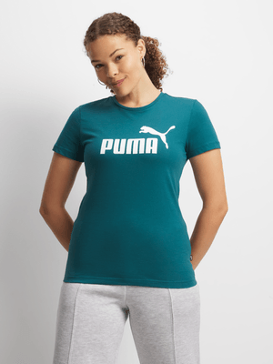 Women's Puma Essential Logo Green Tee