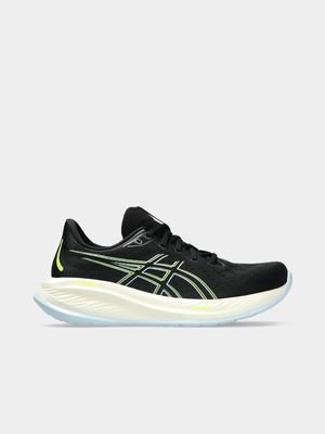 Mens Asics Gel-Cumulus 26 Black/Yellow Running Shoes