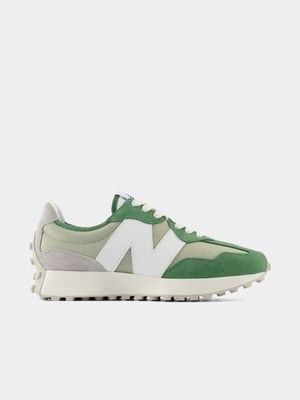 Mens New Balnace 327 Green/White Sneakers