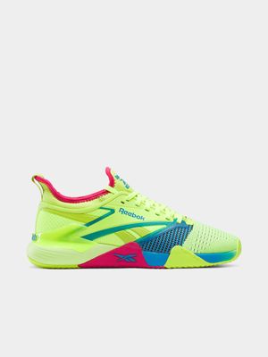 Mens Reebok Nano Court Lime/Aqua/Pink Court Shoes