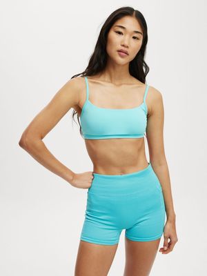 Women's Cotton On Blue Workout Yoga Crop Top