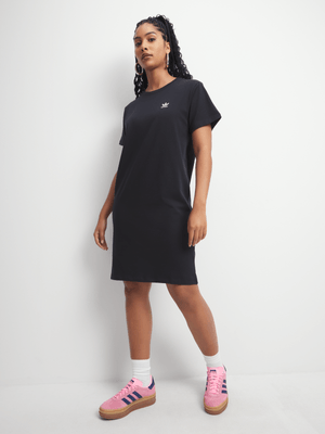 adidas Originals Women's Trefoil Black T-Shirt Dress