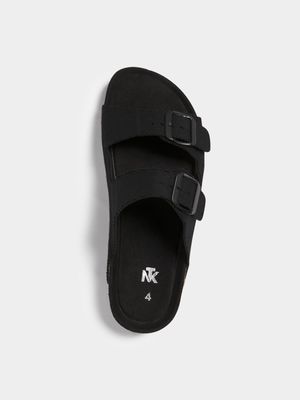 Jet Older Boys Black Strappy Sandal