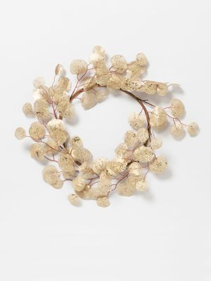 Faux Eucalyptus Wreath Copper 51cm