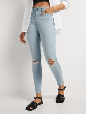 News Denim Knee Rips Skinny Jeans