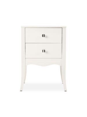 Scarlet Pedestal White Lacquer