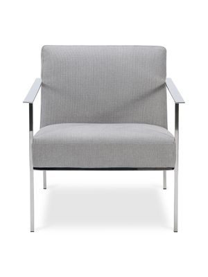 James Chair Jensen Light Grey W/Chrome