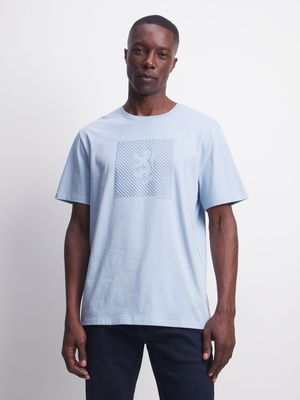 Men's Pringle Blue Bradford Crew Neck T-Shirt