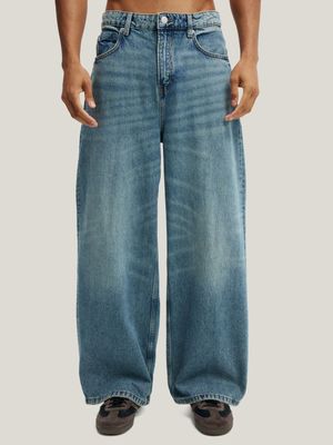 Men's Cotton On Blue Super Baggy Jeans