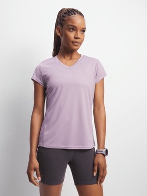 Womens TS Dri-Tech Active Mauve Tee