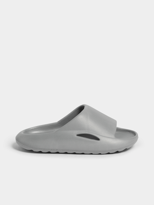 Womens TS Pool Plain Grey Slides