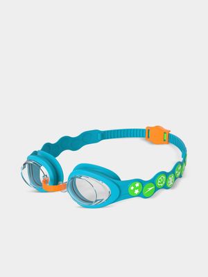 Infants Speedo Blue/Orange Spot Swim Goggles