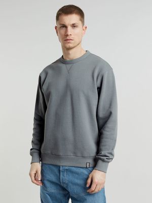 G-Star Men's Unisex Essential Loose Grey Sweater