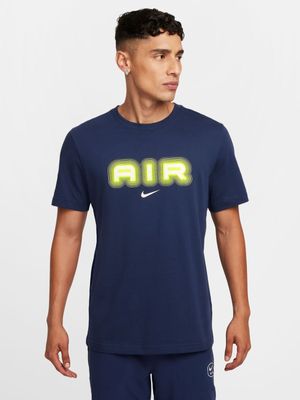 Mens Nike Air Graphic Navy Tee