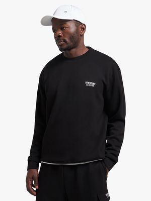 Mens TS HD Misplaced Black Crew Sweat