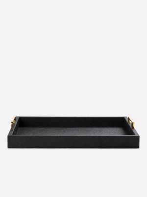 Tray Shagreen Black