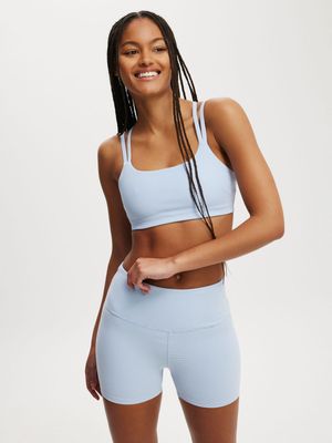 Women's Cotton On Blue Strappy Sports Crop Top