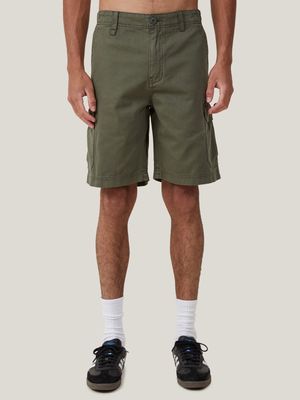 Men's Cotton On Green Tactical Cargo Shorts